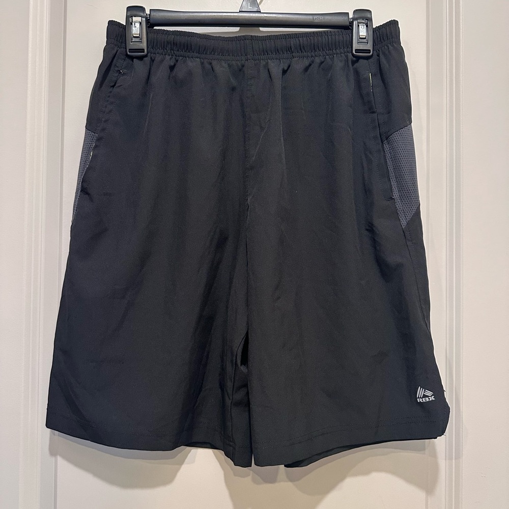 RBX Black and Gray Athletic Men's Shorts
